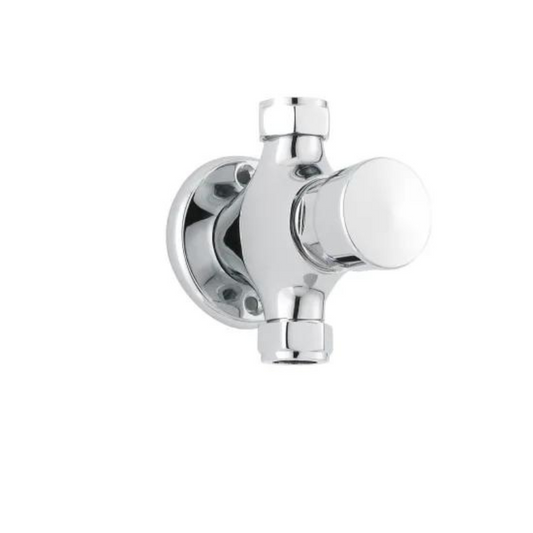 Light Gray Nuie Commercial Exposed Non-Concussive Chrome Valve