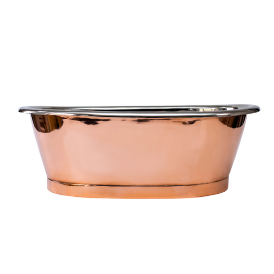 Tan BC Designs Oval Countertop Basin