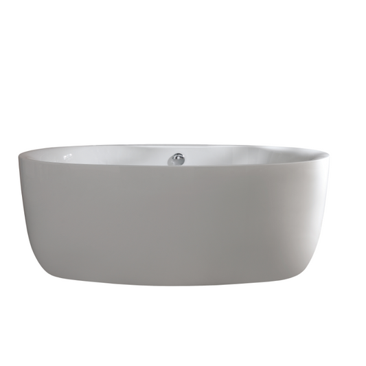 Dark Gray BC Designs Acrylic Tamorina Freestanding Egg Shaped Bath - 1700mm