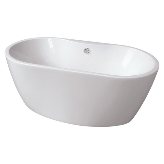 Light Gray BC Designs Acrylic Tamorina Freestanding Petite Bath - 1400mm