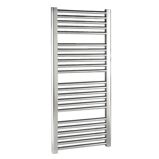 Gray Nuie Chrome Straight Ladder Towel Rail Radiator 1100 x 500mm