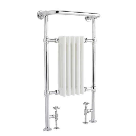 Light Gray Old London Small Harrow Traditional Towel Radiator 965 x 540mm