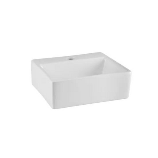 Light Gray Nuie Rectangular White Vessel Sink 335 x 295 x 115mm