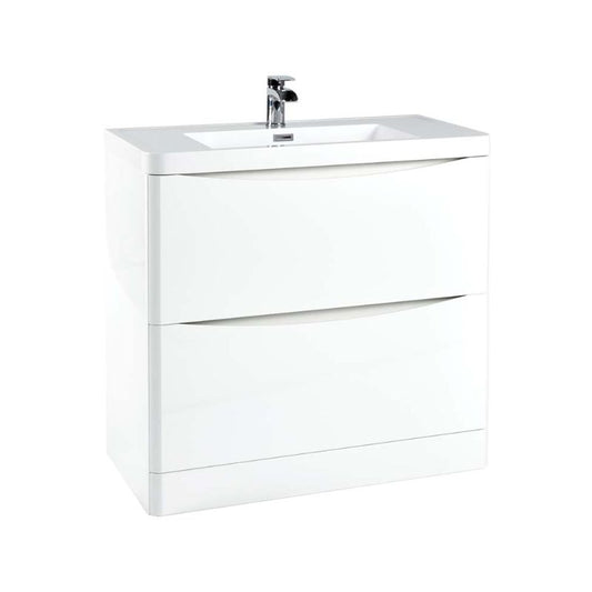 White Smoke Scudo Bella 900 Floor Cabinet and Basin