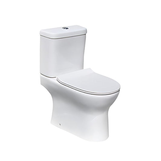 Light Gray Bracera Prime Close Coupled Toilet Open Back