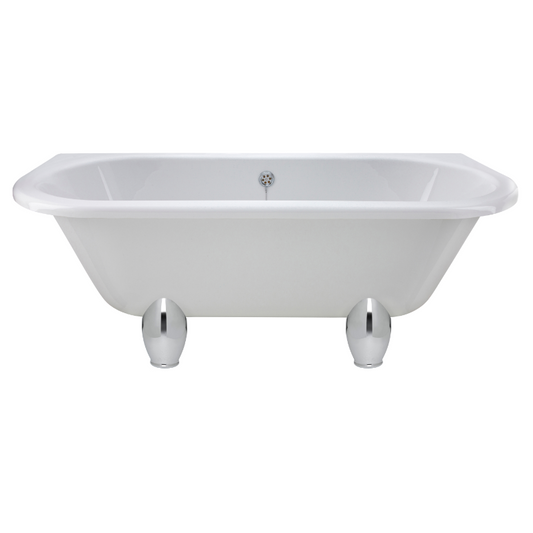 Gray Old London Kenton Back to Wall Freestanding Bath - Deacon Leg Set 1700mm