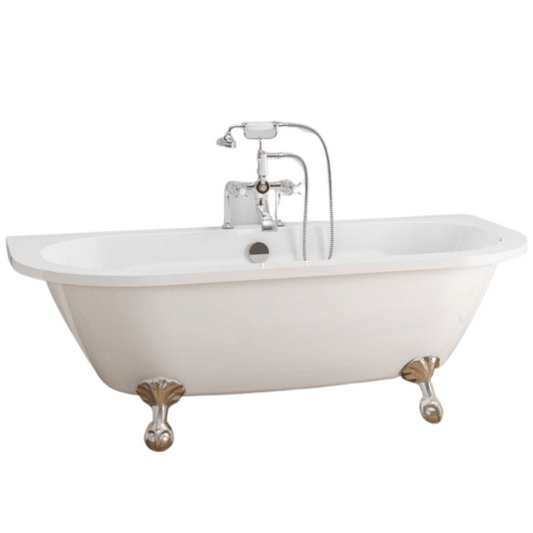 Light Gray Royce Morgan BALMORAL Bathtub Acrylic Wall Mounted Clawfoot