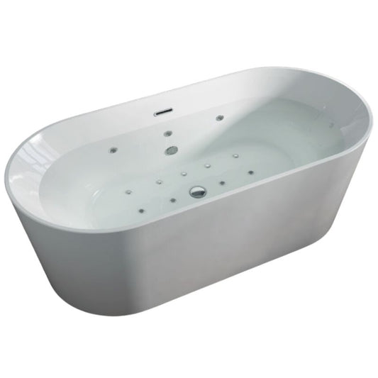 Dark Gray Royce Morgan CORAL Whirlpool Bathtub Acrylic Back To Wall