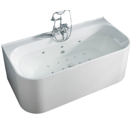 Light Gray Royce Morgan JASPER Whirlpool Bathtub Back To Wall