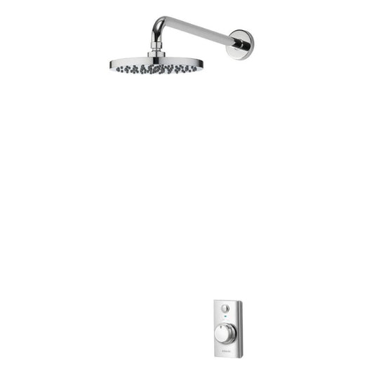 Light Gray Aqualisa Visage Q Smart Digital Shower Concealed with Fixed Head